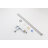 Chrome Single Hole Bathroom Faucet,Laundry Vanity Sink Faucet With Two 9/16" Hoses-126728756
