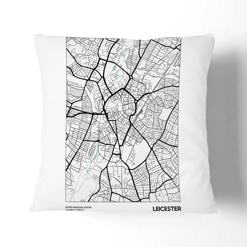Square Cushion, 40cm H x 40cm W x 15cm D, Black