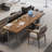 Brown Rectangular Solid Wood Desks-108339645