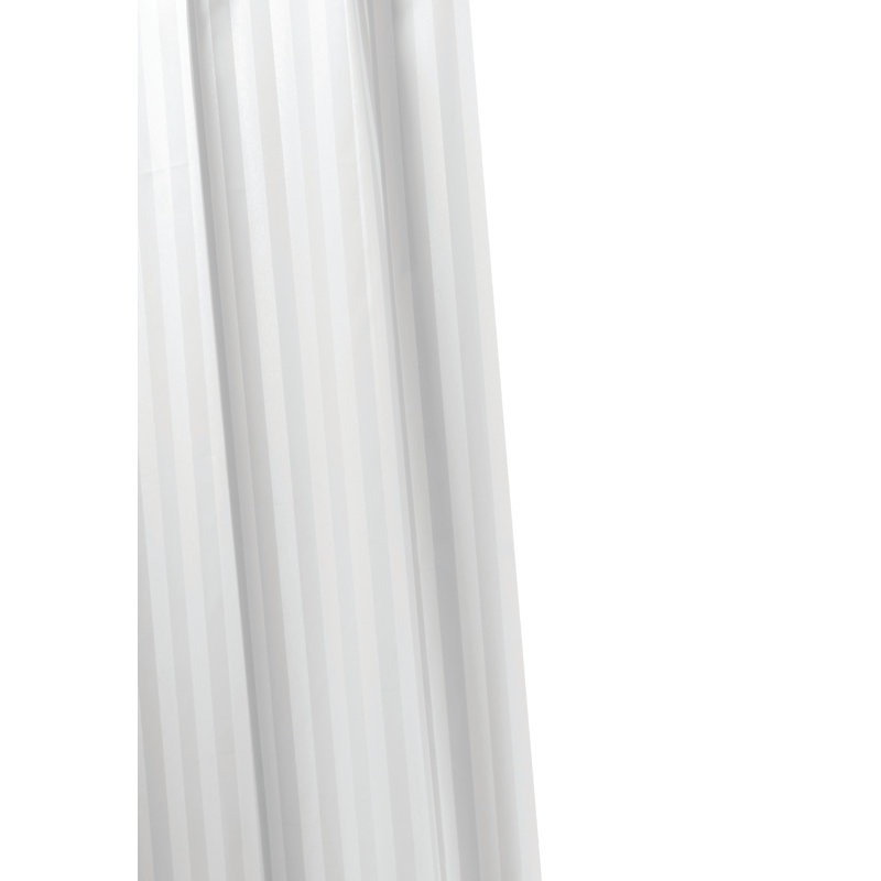 Shower Polyester Shower Curtain, White