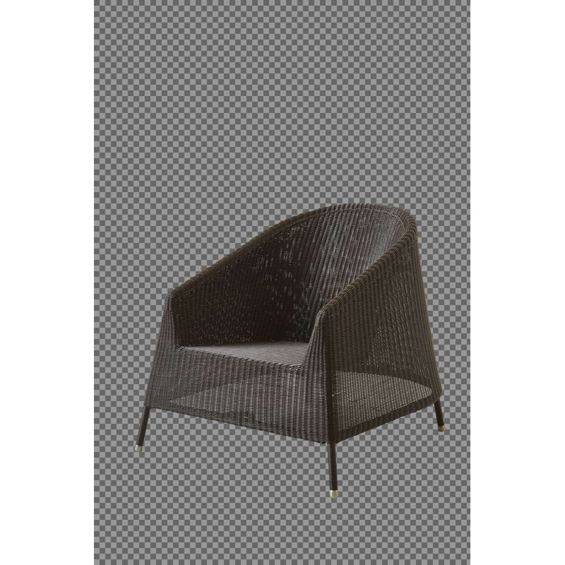 Kingston Armchair with Cushion, Mocca, Black