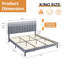 Lit plateforme tapissier avec tête de lit ajustable, sans sommier, sans bruit-1326321264-1319193277