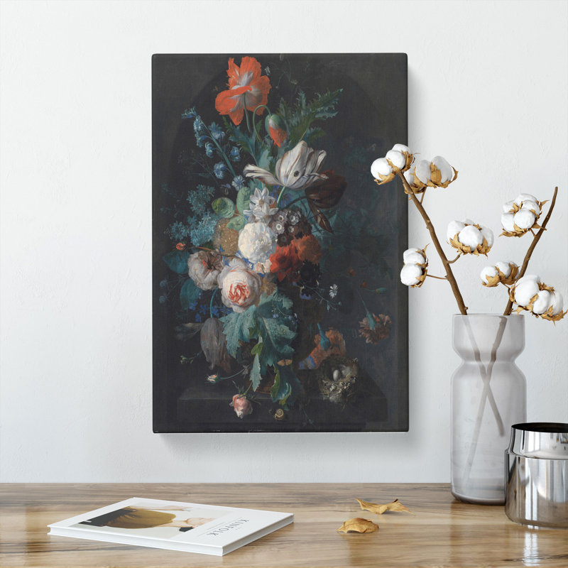 Still Life with Flowers Vol.4 by Jan Van Huysum - Wrapped Canvas, 76cm H x 50cm W x 3cm D
