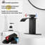 Single-Hole Single-handle Bathroom Faucet with Drain Assembly-69315639
