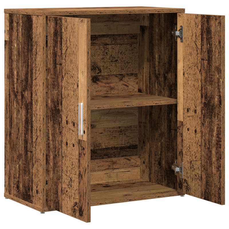 Highboard 2 Pcs 60 X 31 X 70 Cm Engineered Wood, Old Wood