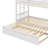 Jeilany Kids Twin Over Full Bunk Bed with Trundle-2017907458