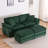 Oversized Loveseat Sectional Sofa Modern Deep Seat Reversible Chaises Couch With 2 Movable Ottomans And Pillows,-844638368
