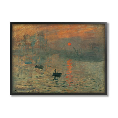 «Traditional Peinture Impression Brouillard» par Claude Monet - impression d'art graphique
