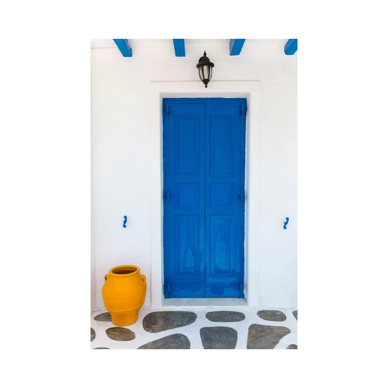 Fun House, Mykonos, Greece I by Jim Nilsen - Wrapped Canvas Print, 66.04 cm H x 45.72 cm W x 1.91 cm D