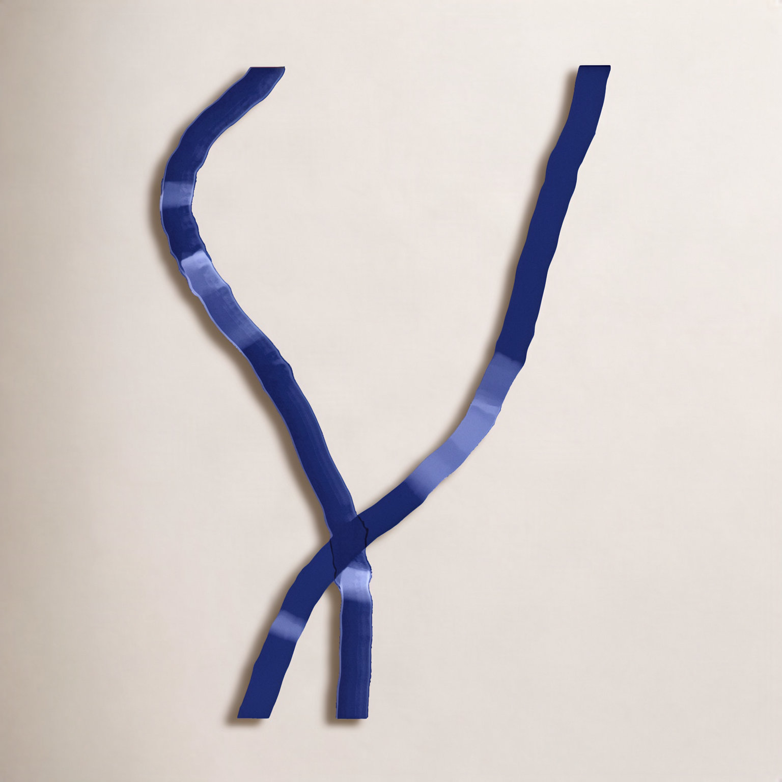 Blue Rope 1 Print by Jacques Pilon, 25" H x 20" W x 1.25" D, White Framed