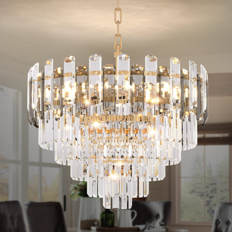 Nacomia 8 - Light Iron Dimmable Chandelier, 17.71" H x 23.62" W x 23.62" D