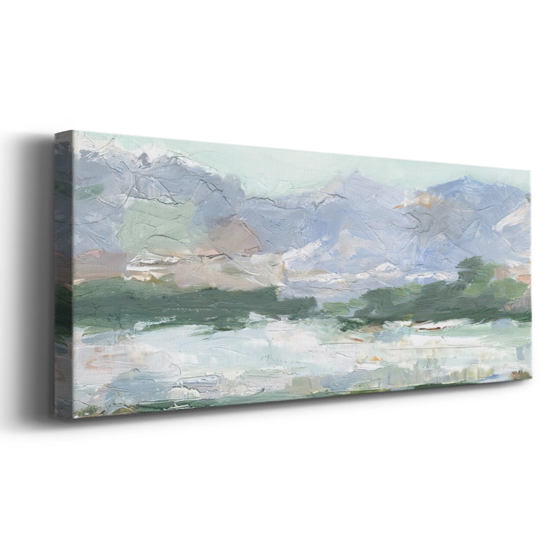 «Pastel Mountain View Ii», reproduction sur toile, H 12 po x l 30 po x P 1,5 po