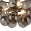 Lustre noir mat 18 po avec verre fumé Aahil-1656924761-1656924580