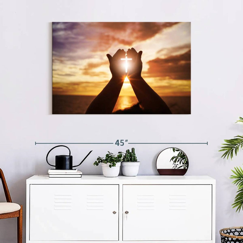 Adella Sunlight Over Cross, 24" H x 36" W