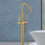 Topcraft Single Handle Floor Mounted Freestanding Tub Faucet with Handheld Shower