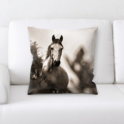 Laird Horse Throw Pillow