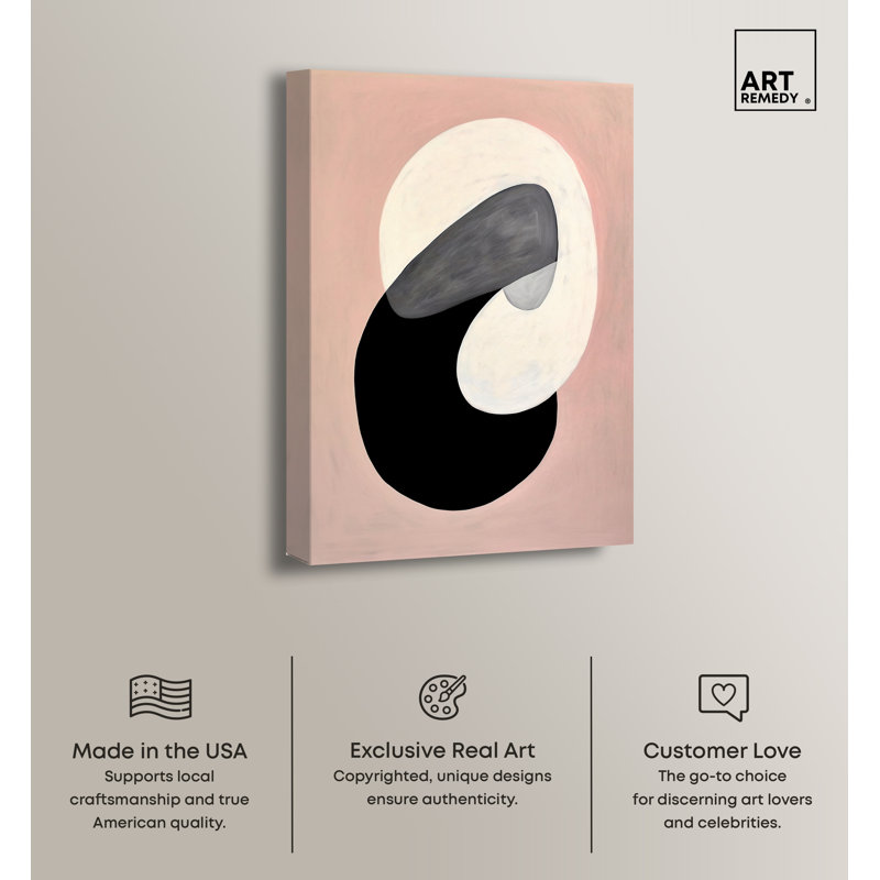 Standard Locks Contemporary Abstract Shapes Canvas Wall Art, 10" x 15"