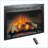 28 Inch Electric Fireplace Insert with Multicolored Flames &amp; Adjustable Brightness | Tempered Glass+Sheet Metal | Primary Living Space