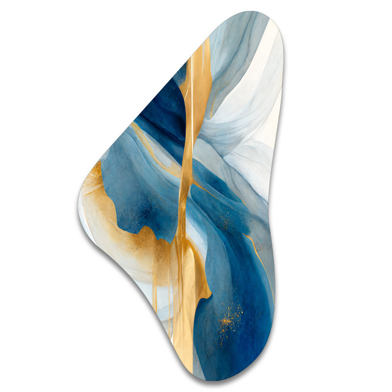 Sculpture en métal Boomerang, H 39 po x l 21 po x P 1 po