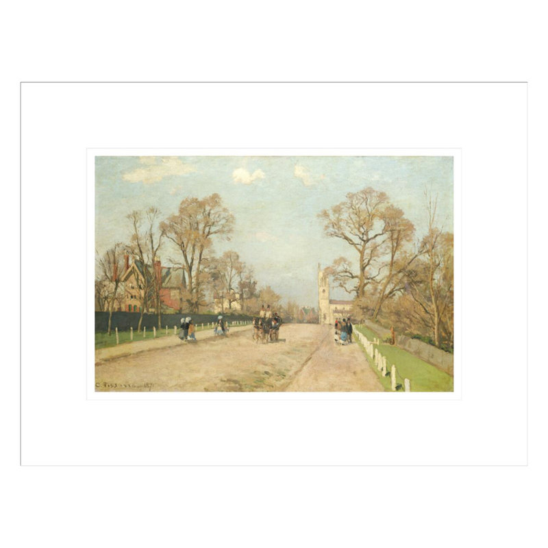 «The Road to Sydenham» par Camille Pissarro, impression giclée sur cadre, H 12,98 po x l 16,75 po