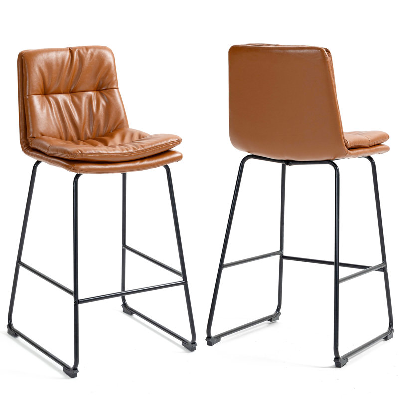 Tabouret Radee, Tabouret de bar (siège d'une hauteur de 28 po), Brun
