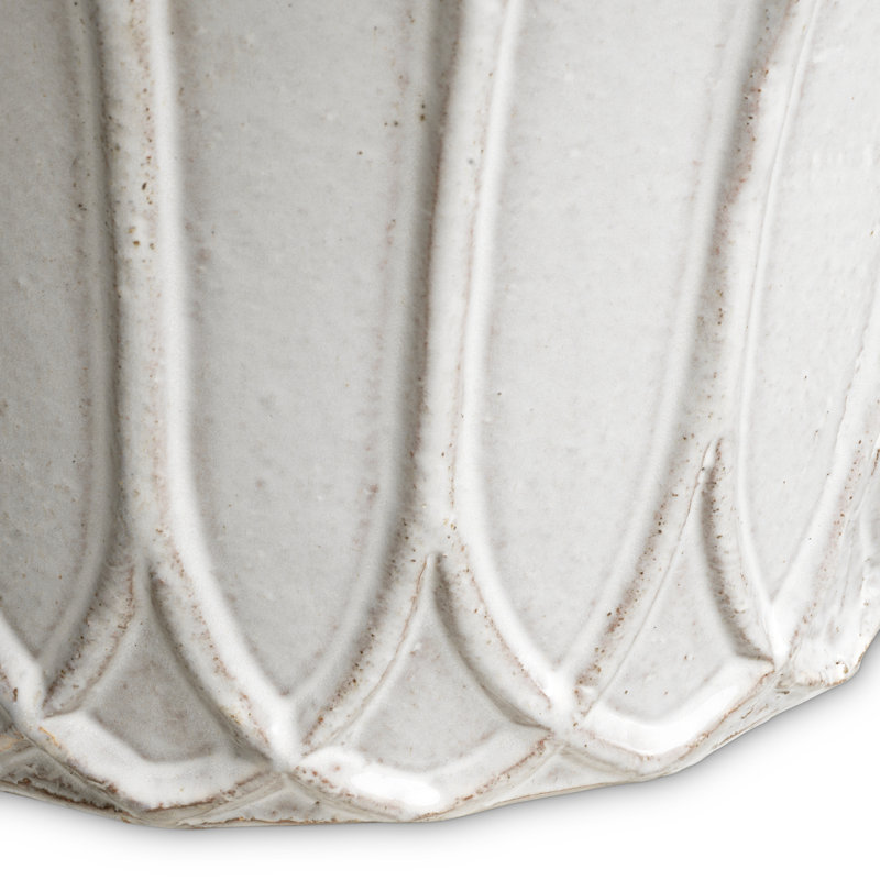 Outdoor Planter Iverson Light Grey Finish Set Of 2