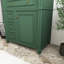 Meuble-lavabo vert 30 po avec lavabo en céramique, meuble de rangement avec portes à fermeture douce et organisateur de porte et tiroirs-2099552319