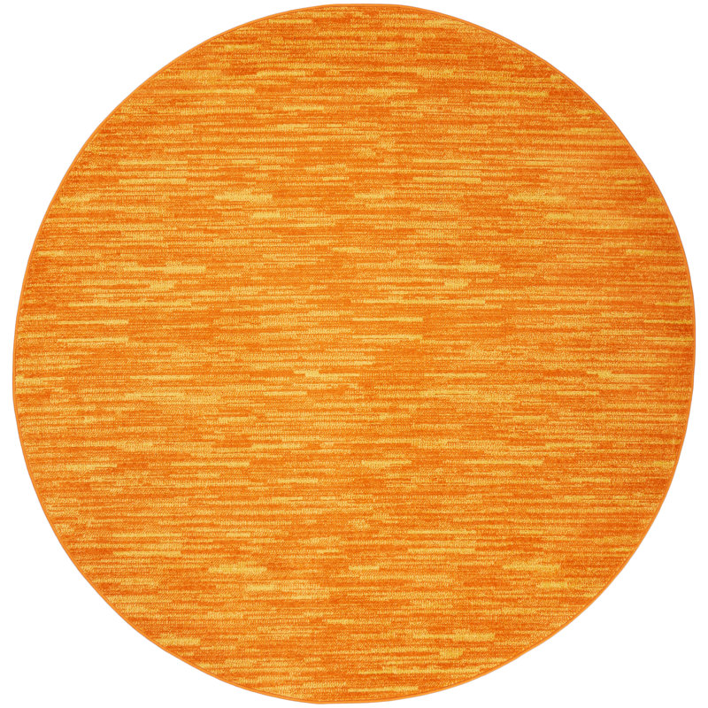 Tapis intérieur / extérieur Nourison Essentials Suburst, Rond 8 pi