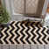 Tapis noir / beige en coton Arneshia