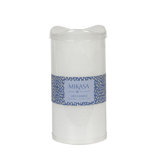 Wavy Top LED Unscented Wax Flickering LED Pillar Candles