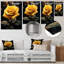 " Yellow Black Rose Elegance II "-903378447