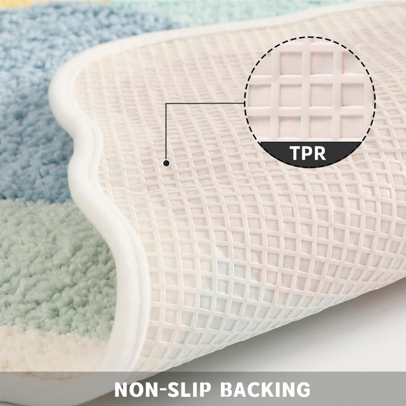 Manufactured Wood Non-Slip Bath Mat