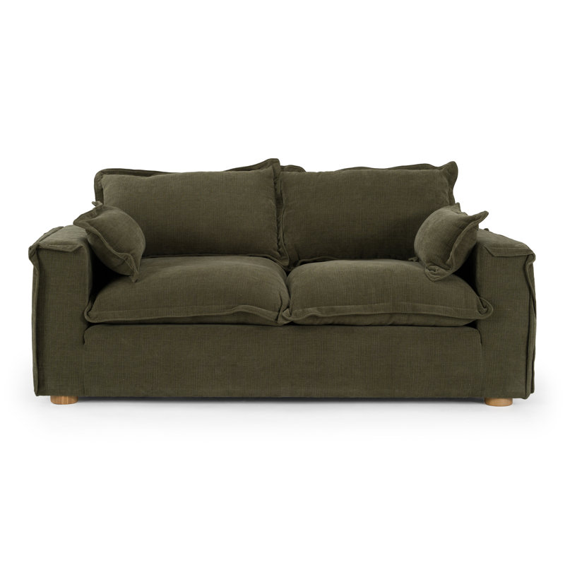 Durbin - Causeuse moderne en tissu vert