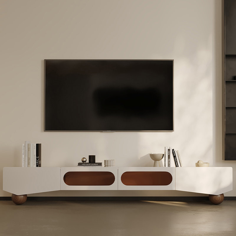 Meuble télé de luxe de style crème clair