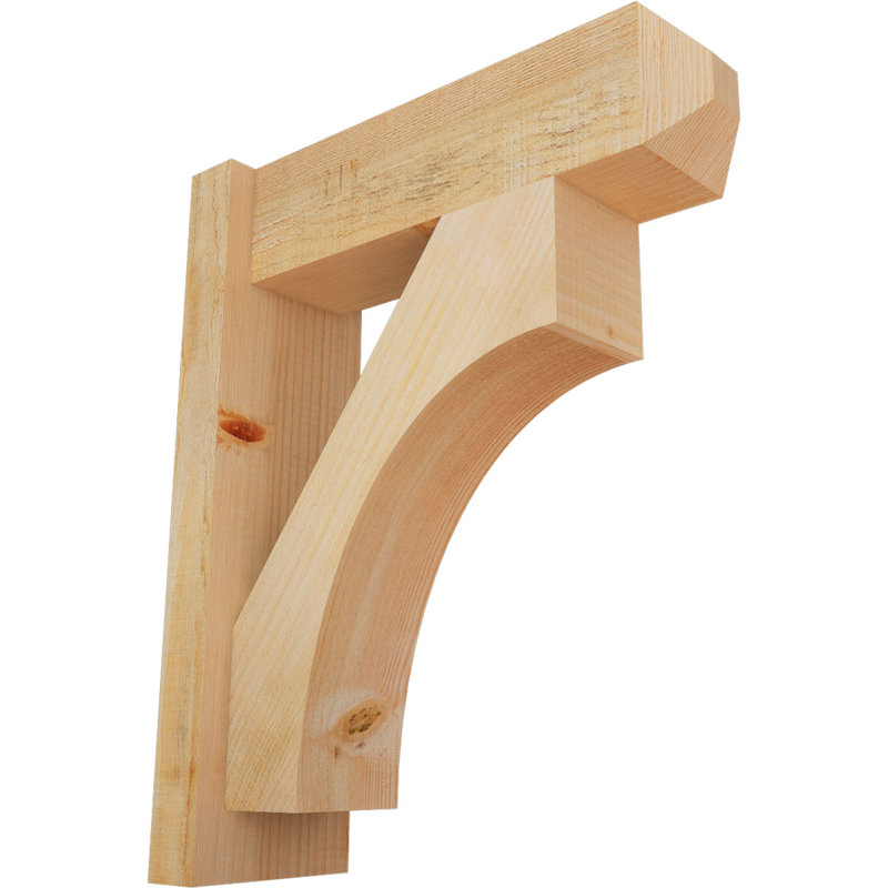 Persienne en bois rustique Westlake Craftsman, Sapin Douglas de 6 po (sciage brut), P 18 po x H 22 po