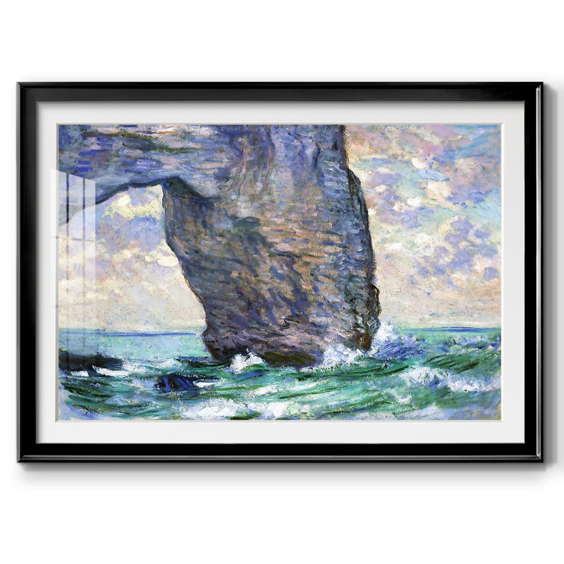 Le Manneport, vu d'en bas, 1883, Noir, H 30 po x l 44 po x P 1,5 po