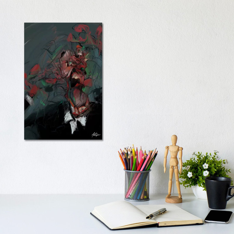 Self Destruction I by Jack Avetisyan - Wrapped Canvas Painting, 20.32 cm H x 30.48 cm W
