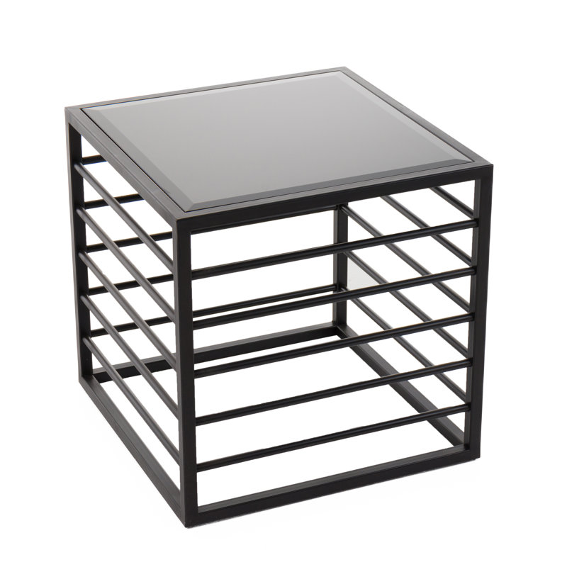 Aiki Glass Top End Table