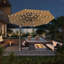 Parasol rond en porte-à-faux avec mât central, beige (base non incluse)-313110845