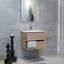 Meuble-lavabo mural simple 24 po avec plateau en céramique Relja Veneto-1035054109-1035054111