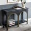 Console en bois avec accents dorés