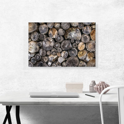 Wood Texture Home Decor - Reproduction de photo sur toile tendue