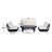 Lucca 4-Piece Patio Seating Group with Cushions