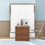 Full Wood Murphy Bed with Foldable Desk-540733867