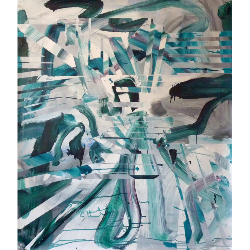 Interférence par Adrian NEGENBORNE, H 21,25 po x l 17,25 po x P 0,875 po