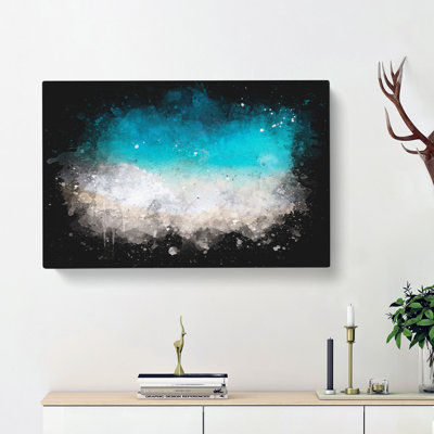 Sandy Beach In Honolulu Hawaii - Wrapped Canvas