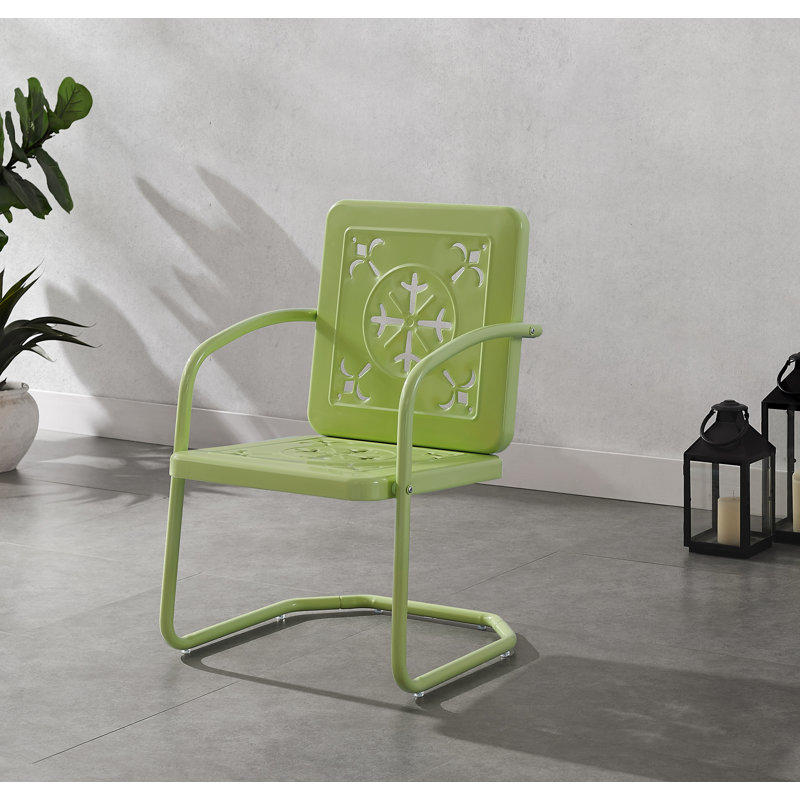 Passmore 2-piece Retro Outdoor Chair Set, Green