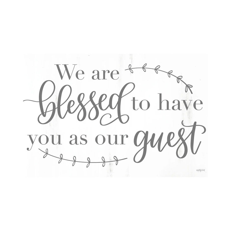 Blessed Guest by Imperfect Dust - Wrapped Canvas Gallery-Wrapped Canvas Giclée, 20.32 cm H x 30.48 cm W