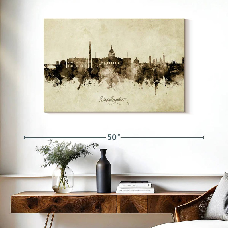 Washington DC Skyline II, 26" H x 39" W