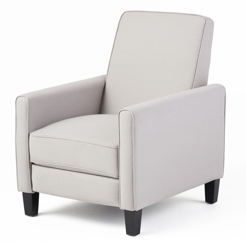 Fauteuil inclinable manuel 27 po Grantham, Polyester gris clair